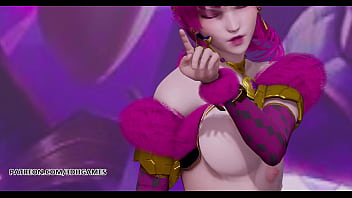 Preview 3 of Ajmal Boy Big Girl - [MMD] Black Pink - How You Like That Hot Striptease Ahri Akali Evelynn Kaisa League of Legends KDA Uncensored Hentai