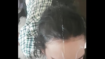 Preview 3 of Lndanl Sex - Teen girlfriend takes facial
