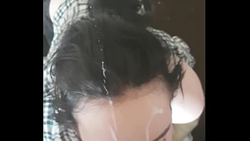 Preview 4 of Lndanl Sex - Teen girlfriend takes facial