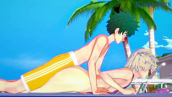 Preview 4 of Hindi Desi Gav Chudai Video - Himiko Toga and Mitsuki Bakugo and Izuku Midoriya intense sex. - My Hero Academia Hentai