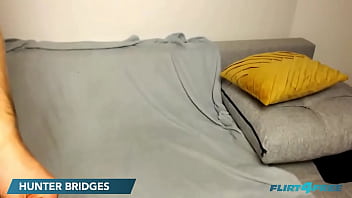 Preview 1 of Orgesm Video - Flirt4Free - Hunter Bridges - Dashing Hunk&#039_s Hot Solo Masturbation