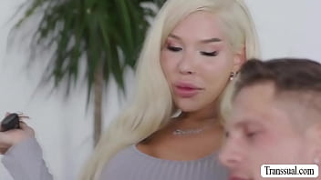 Preview 1 of Xxxlxx Sexs - Aroused TS stepsis bareback fucked by stepbrother