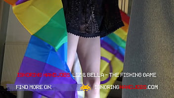 Preview 1 of Uncle Jes - Fishing Game Cum Handjob Challange Contest with Petite Tight Pussy College Girl Liz and Pornstar Bella