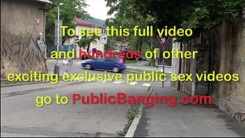 Preview 1 of Edens5 - Gorgeous y. girl Alexis Crystal is fucked in PUBLIC street by 2 teens