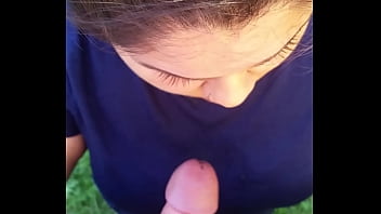 Preview 3 of Hindi Jija Sali Xxx Videohot - Amateur Latina Gives Blowjob Outdoors