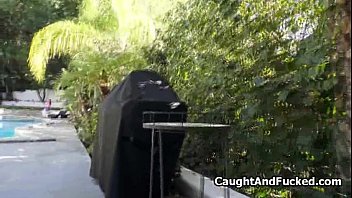 Preview 1 of Sweet Mom Sexvideo - Busty teen fucks lucky voyeur