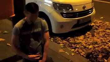 Preview 4 of Thai Gayporn - Pissing and self pissing next to busy street