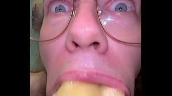Preview 4 of 18 Xvideo - Dumb bitch Dommylips stuffs their mouth with bananas