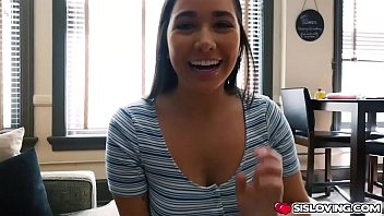 Preview 2 of Gerboydy Bitsch - Busty Karlee Grey boob fuck and blowjob her stepbro