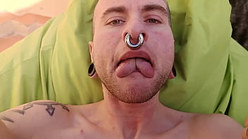 Preview 3 of T10 Cricket - HARDCORE TRANS BOY WITH SPLIT TONGUE &amp_ HAIRY PUSSY GETS FUCKED RAW!!!