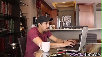 Preview 1 of Brdget B - Little teen milks cock