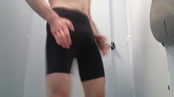 Preview 1 of First Time Queen Anal - Lycra Airfuck 0116 Supermarket Toilet