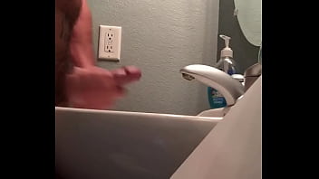 Preview 4 of Lun Bar Kasa Kara - Hung man jerking off fat cock with cumshot.