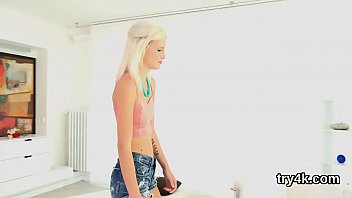 Preview 2 of Anal Thront - Pretty teen blows penis in pov and gets wet snatch poked