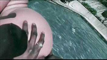 Preview 4 of Putita Anal De La Merced - Ebony White Michels Suck And Fuck In a Pool - 101LIVECAM.COM