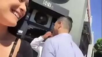 Preview 4 of Smooth Tube Baby - flashing pussy in public  Who knows her name