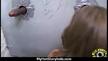 Preview 4 of Rusya Rose - Black chick blows &amp_ fucks cock on a naughty gloryhole 30