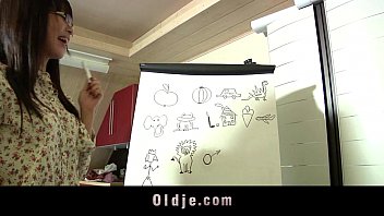 Preview 2 of Brezzars Step Mom - Cute asian hairy pussy fuck with old teacher