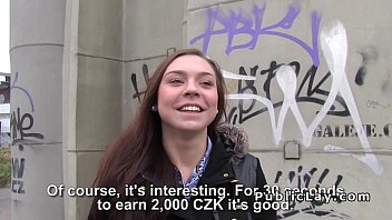 Preview 1 of India Teen Chubby - Czech amateur flashing and fucking in public