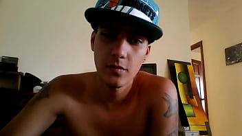 Preview 1 of Son Selingkuh Dgn Moms - Juan - Cute sexy latino stroking his big fat dick