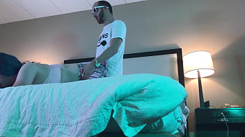 Preview 2 of Live Mobe Xxx - Frat College Boy Fucks Hot Trans Woman in Chastity Doggystyle