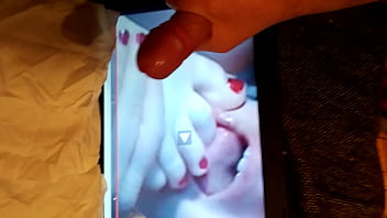 Preview 2 of Oops Sorry Wrong Pussy - small hairy cock coming for Sharon987and her delectable toes