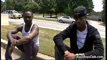 Preview 1 of Fidio Bokep Geratis Java Hihi - BlacksOnBoys - Black Muscular Gay Dude Gucks White Twink 14