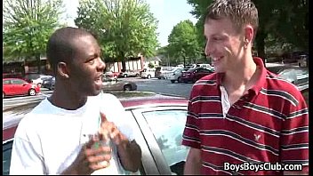 Preview 2 of Forced Pussy Filled Teen - BlacksOnBoys - Black Muscular Gay Dude Gucks White Twink 11