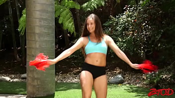 Preview 1 of Somaliya Gode Sex - Cassidy Klein Is Practicing Her Cheer For Her Boyfriend He&#039_s Going To Fuck Her For That
