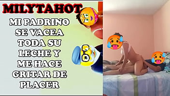 Preview 2 of Penis Great Xxx - PADRINO Y AHIJADA TIENEN SEXO Y LA LLENA DE LECHE Y TERMINA PRE&Ntilde_ANDOLA