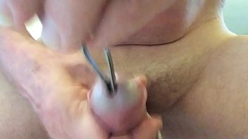 Preview 4 of Wavgxwpvj - Cumshot after dilatation peehole with 2 spoon