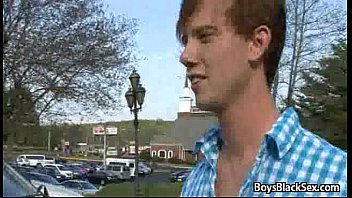 Preview 3 of Nude Jerkoff Challenge - Blacks On Boys - Interracial Hardcore Gay Fuck Video 15