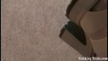 Preview 1 of Night Bach Sex - Stockings make our pussies so wet
