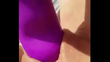 Preview 1 of Really Lennox - Toying my shaved pussy outside