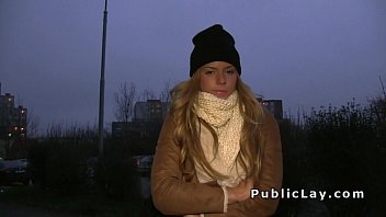 Preview 1 of Style Of Sex Movie - Euro blonde fucks in the public park