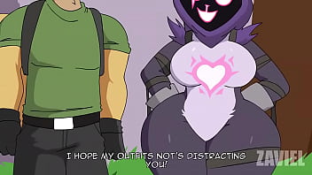 Preview 1 of Sauna Boob - Raven Team Leader GYATT - Full animation