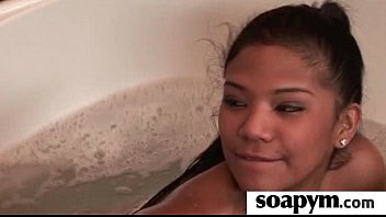 Preview 4 of Car Bch Xxx - Friend Gives Him a Soapy Massage 19