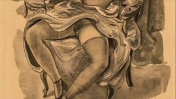 Preview 4 of Hollywood Artist Porn - vintage erotic illustration