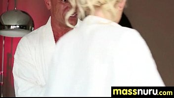Preview 4 of Standing On Front Fuck - Lucky Client gets a Full Service Massage 16