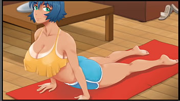 Preview 3 of Httpporno Xxxcom - Milfy Cummy - Exercising with Amanda and getting my dick jerked off