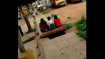 Preview 2 of Hd Dag Xxnx - Sexy Girl showing blue panty in public
