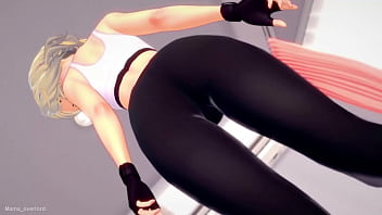 Preview 1 of Alliyan Haddid - Gwen Satacy esta mojada luego de hacer ejercicio y ahora solo quiere follar (versi&oacute_n adulta) (hentai)[