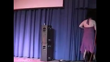 Preview 1 of Fake Boy Ass - perfect nordic western blonde bbw in masked burlesque dance from
