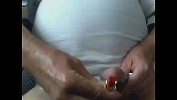 Preview 2 of Free Porn Otago Uni - Jacking with wife&#039_s lipstick,  mascara and  beads