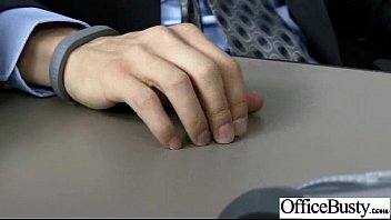Preview 2 of Round Qnal - Hardcore Sex Scene In Office With Slut Naughty Busty Girl (britney amber) clip-06