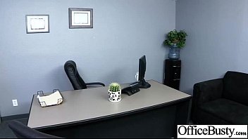 Preview 1 of Round Qnal - Hardcore Sex Scene In Office With Slut Naughty Busty Girl (britney amber) clip-06