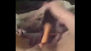 Preview 1 of Suck Gagging - Petite teen fucks herself with brush