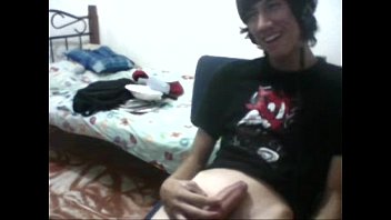 Preview 3 of Gangbang Cum In Ass - str8 emo guy plays with himself