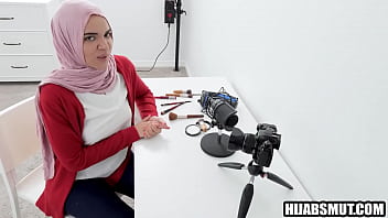 Preview 1 of Clean Shaved Fat - Arab stepsister bribing stepbrother with her pussy