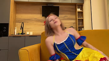 Preview 1 of Great Tits Latin Chick Onwebcam - Snow White&#039_s anal tore,  fucked and cum on face - Anal only - Hartcore